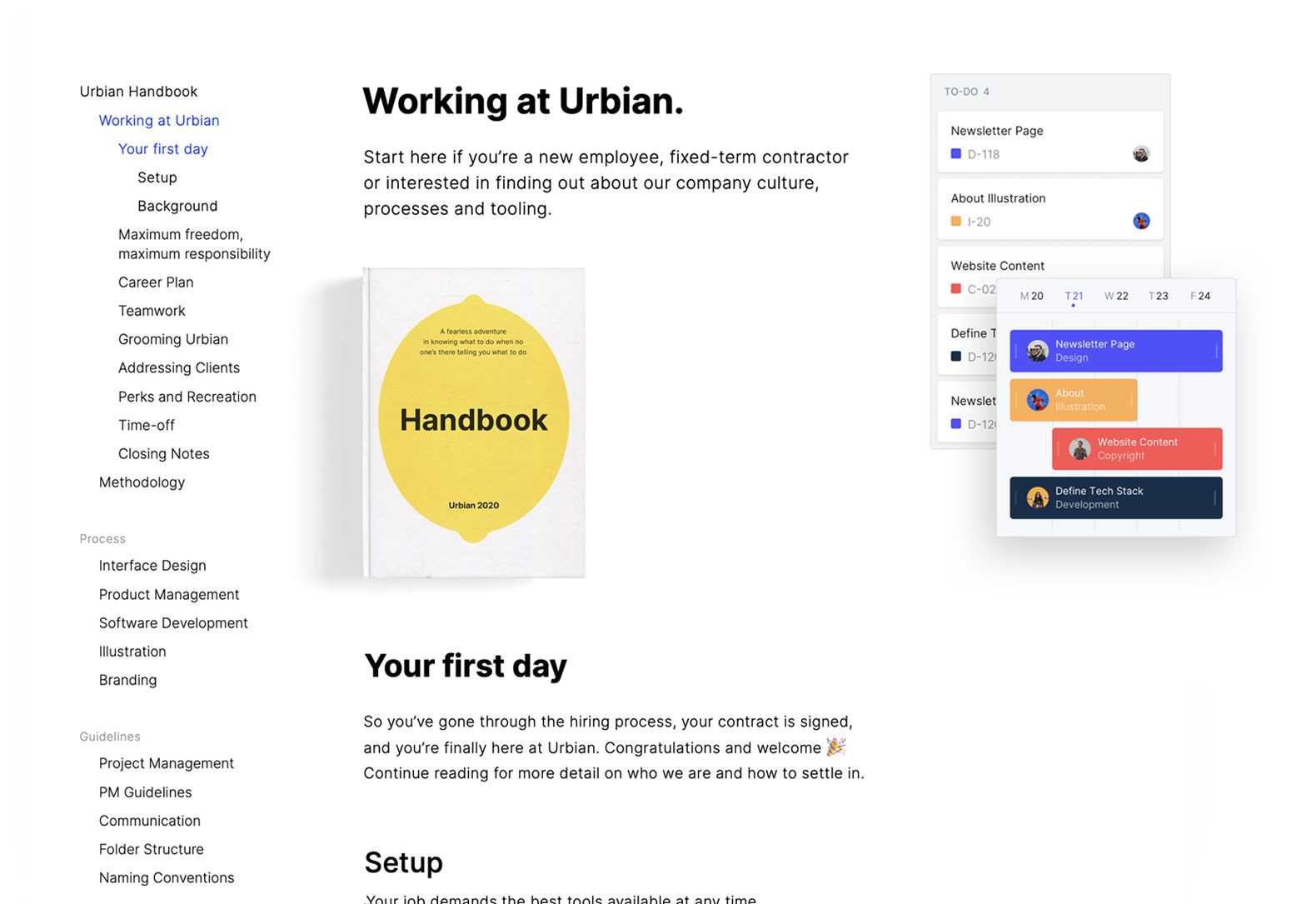Urbian has been using a Handbook to run our entire company for years.