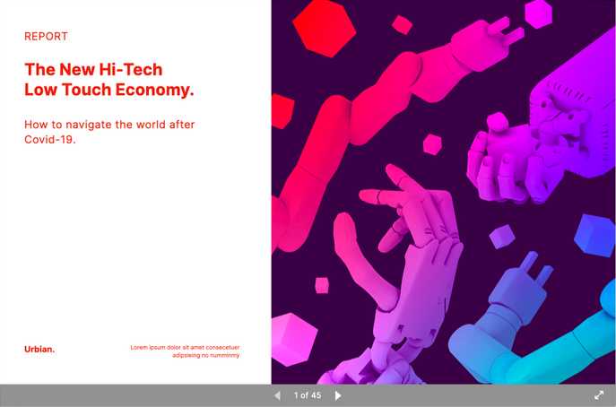 Welcome To the new Hi-tech Low Touch Economy